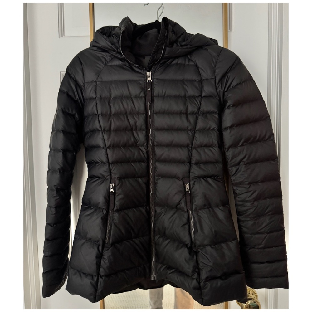 lululemon athletica Black Puffer Jacket with Hood